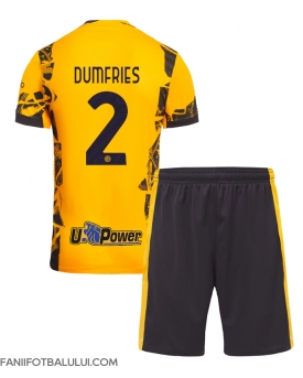 Inter Milan Denzel Dumfries #2 Echipament de Fotbal Replică 2024-25 Copii Treilea (+ Șorturi)